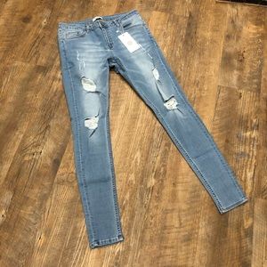 Legend London Light-Blue Ripped Jeans